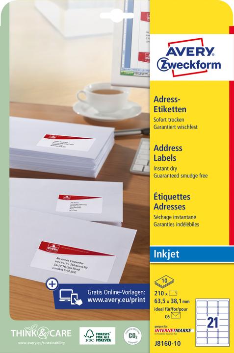 Produktbild Avery Adress-Etiketten
