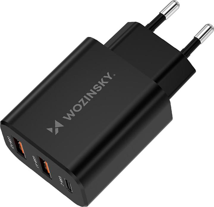 Wozinsky Åadowarka sieciowa CWCUCB 30W USB-C / 2 x USB-A - czarny (30 W)
