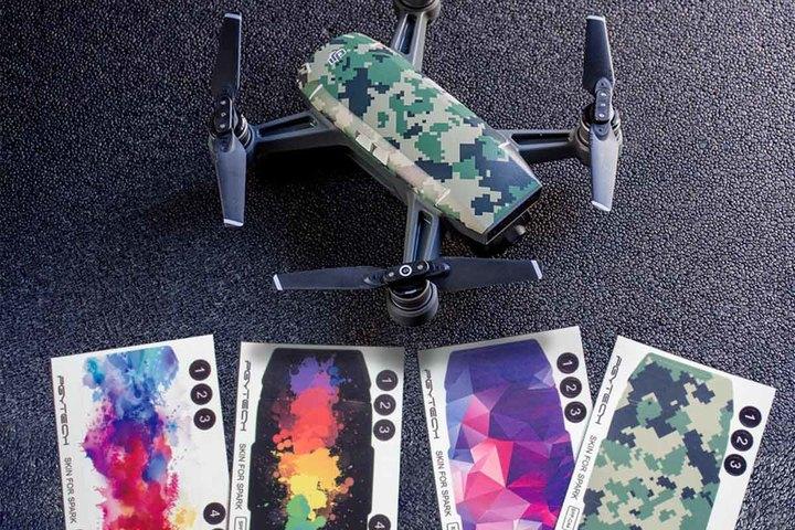 Actual product image Pgytech 4-Pack Skin (Drone skins, DJI Spark)