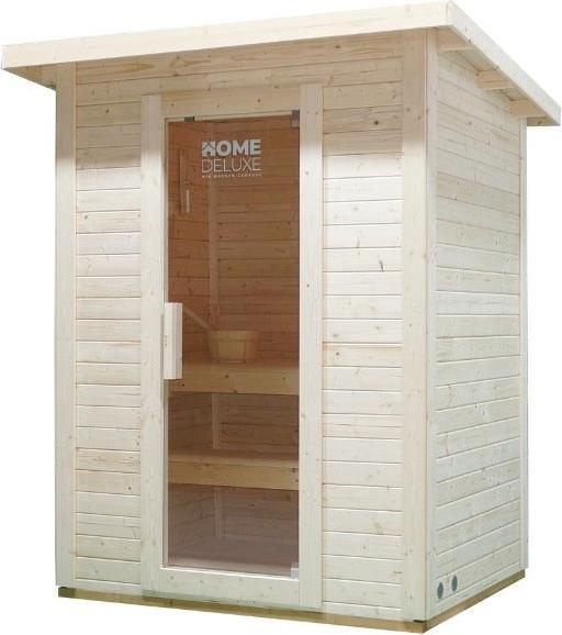 Produktbild Home Deluxe Saunahaus Outdoor MACAH M- 191 x 157 cm für 3 Personen - Sauna mit 4,5kW Ofen