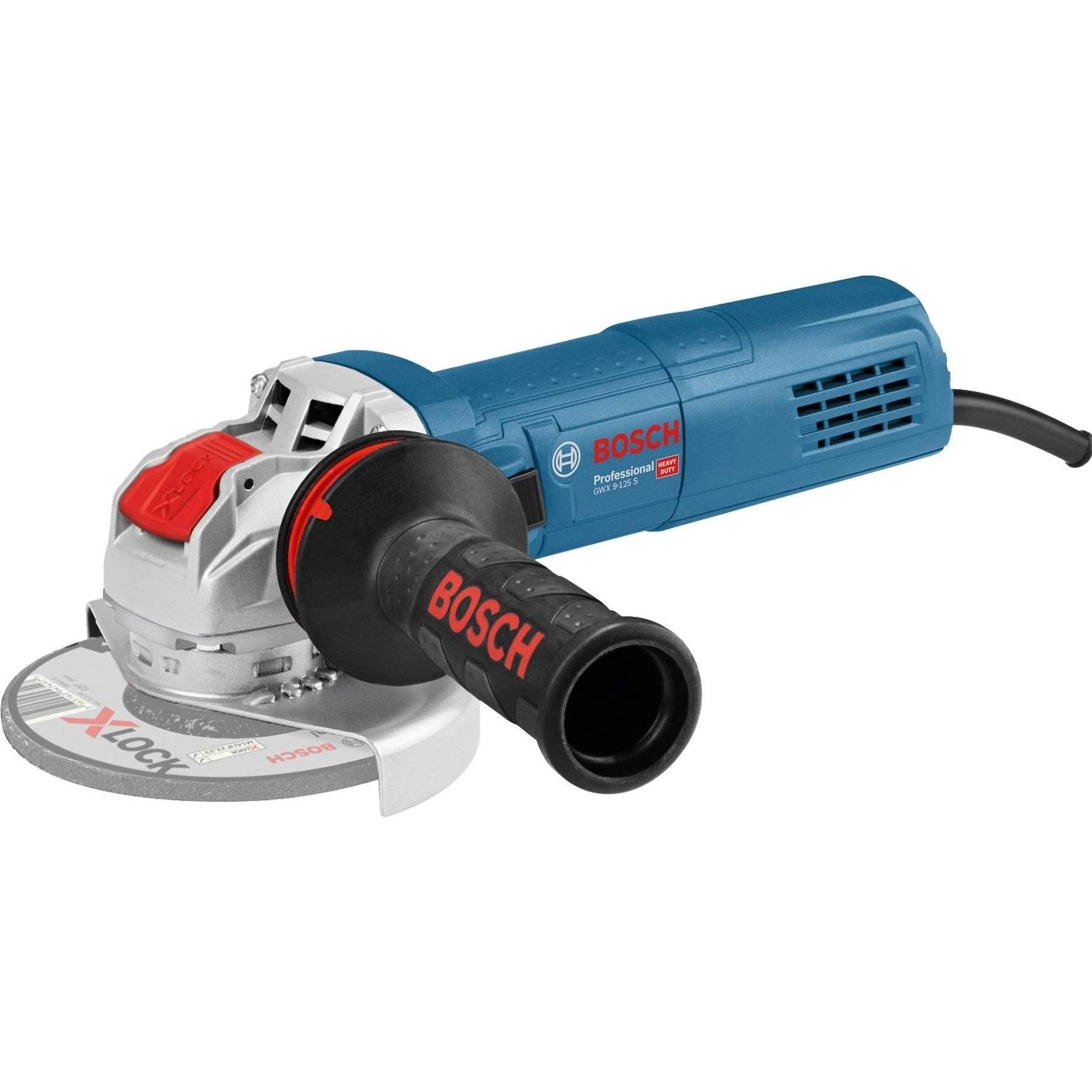 Bosch Professional, Winkelschleifer, Winkelschleifer GWX 9-125 S, X-LOCK mit Zusatzgriff und Schutzhaube, im Karton (125...