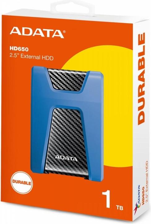 Actual product image Adata DashDrive Durable HD650 (1 TB)