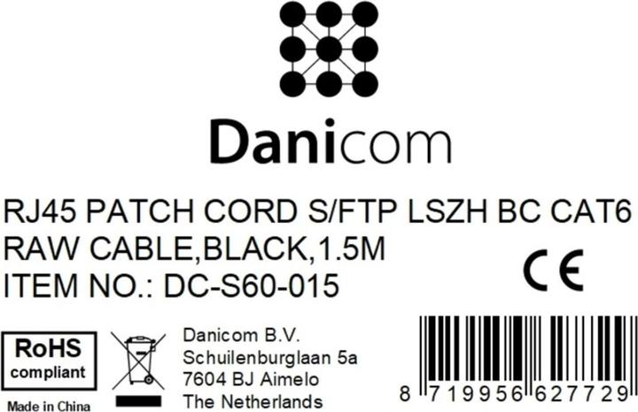 Produktbild Dsit CAT 6 Netzwerkkabel LSOH (CAT6, 1.50 m)