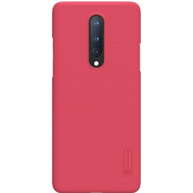 Nillkin Super Frosted Shield Series (Oneplus 8), Smartphone Hülle, Rot