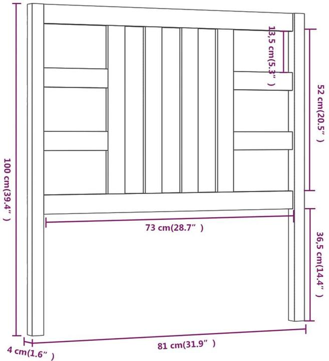 Image du produit VidaXL Lior (81 x 4 x 100 cm)