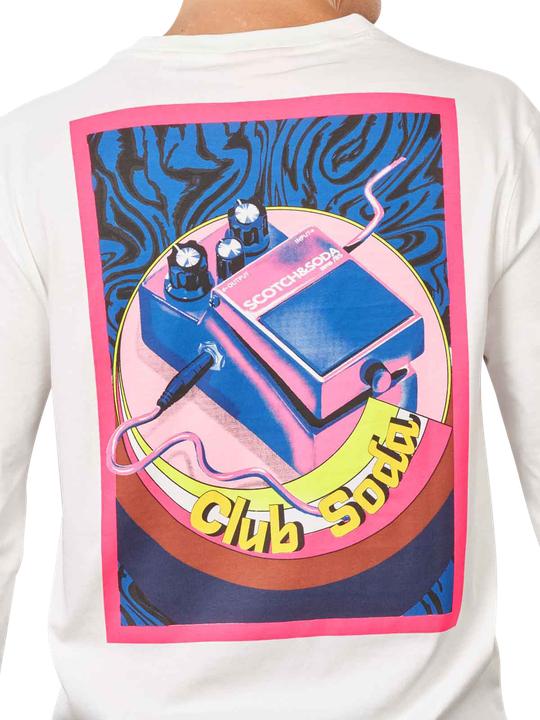 Actual product image Scotch & Soda Regular Fit T-Shirt Long Sleeve White (L)