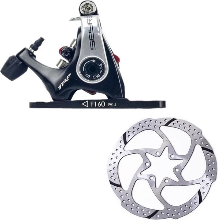 Trp Spyre-FM Front Mechanical Brake Caliper Ø160mm - Black (Vorderradbremse, Bremssattel)