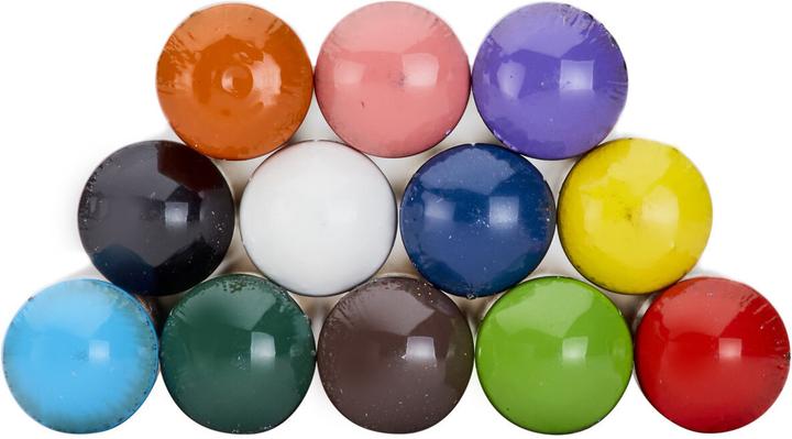 Productafbeelding Derwent Chromaflow blik 12 ass. (Blush Roze, Vlam, Natuurlijk bruin, Scharlaken, grasgroen, Denim, Zonnegeel, Blauw, Basilicum, Black, Lila, Wit, 12 x)