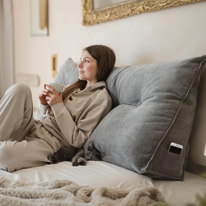 Björn&Schiller Rückenkissen Lesekissen für Bett und Sofa (120 cm)