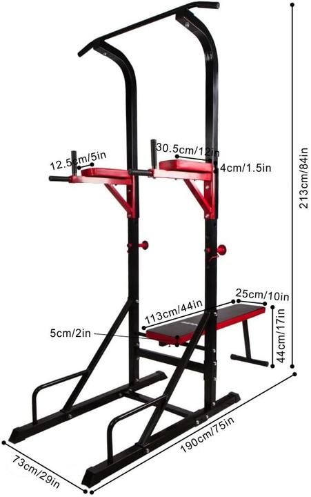 Actual product image CCLife Dip Station Pull-up Bar