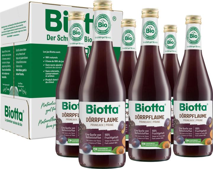 Biotta Säfte Dörrpflaume Bio 0.5 l (6 x 50 cl)
