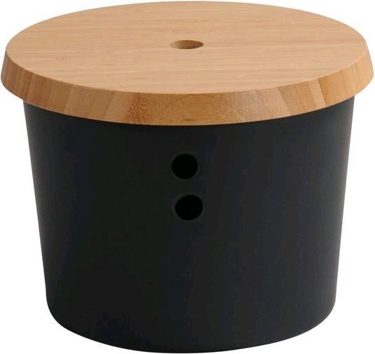 Actual product image Kesper Storage containerMatt black, ø 21x15.5 cm