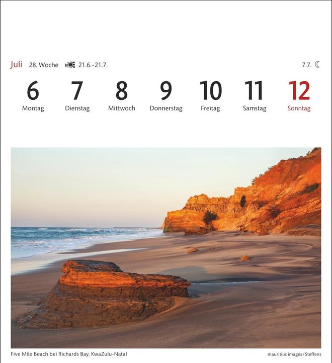 Actual product image Harenberg Südafrika & Namibia Sehnsuchtskalender 2026 - Wochenkalender mit 53 Postkarten (Hardcover, German)