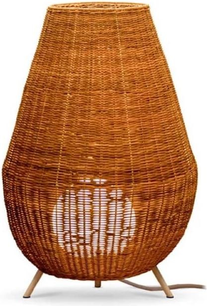 Newgarden SAONA 70 LED Rattan Standleuchte 70cm kabellos + Steuerung Innen & Aussen IP65 (70 lm, IP65)