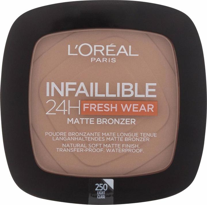 Produktbild L'Oréal Paris Infaillible 24H Fresh Wear Matte Bronzer (250 Light, Bronzer, 9 g)