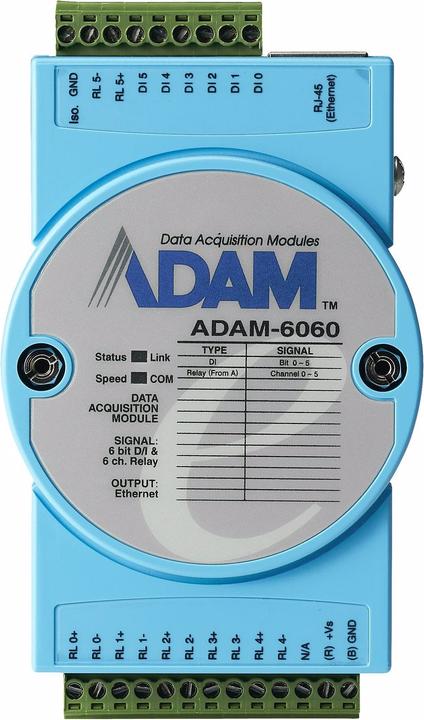 Actual product image Advantech Smart I/O Module ADAM-6060-D (Analogue actuator)
