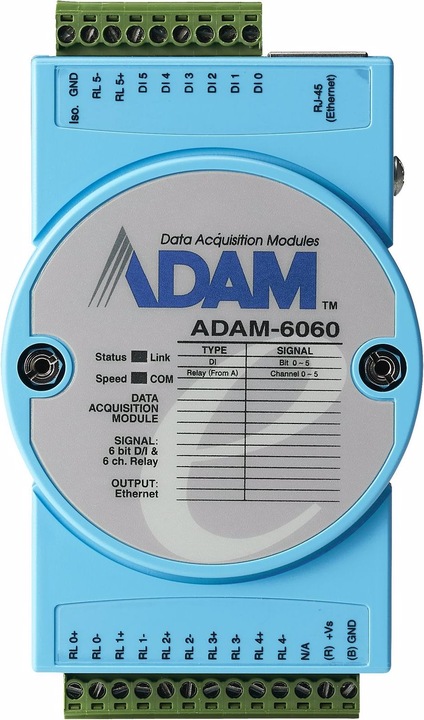 Image du produit Advantech Module Smart I/O ADAM-6060-D (Actionneur analogique)
