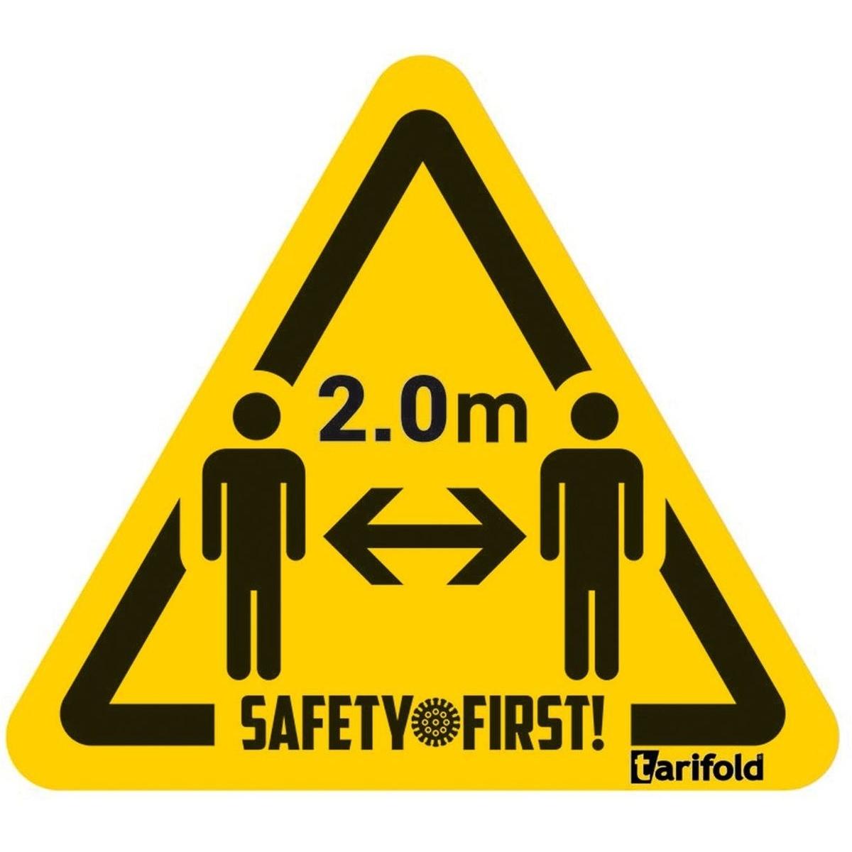 Tarifold, Sticker, Warnaufkleber 150x170 mm gelb-schwarz