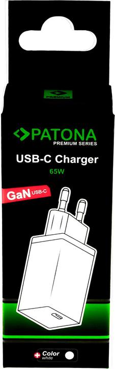 Actual product image Patona GaN PD Charger 65W USB-C white (65 W, 1 portion)