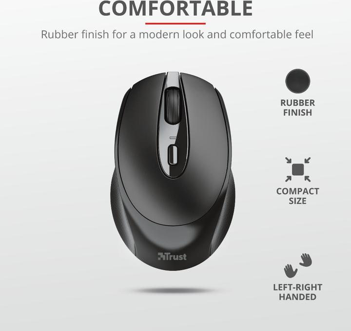 Actual product image Trust Mouse Zaya Rechargeable Black (Wireless)