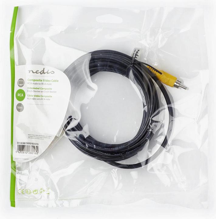 Immagine prodotto Nedis Cavo video composito, connettore cinch (0.22 m)