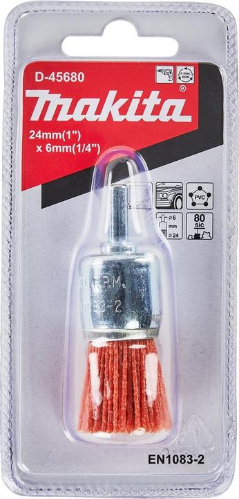 Produktbild Makita Zubehör D-45680 Bürste 6 x 24 mm Nylon K80 (80)