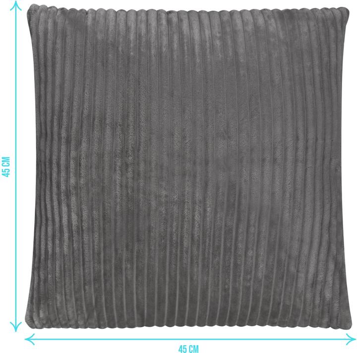 Produktbild Aspero 4er Set Kissenbezüge aus Streifen-Flanell 45x45 cm Zarate (45 x 45 cm)