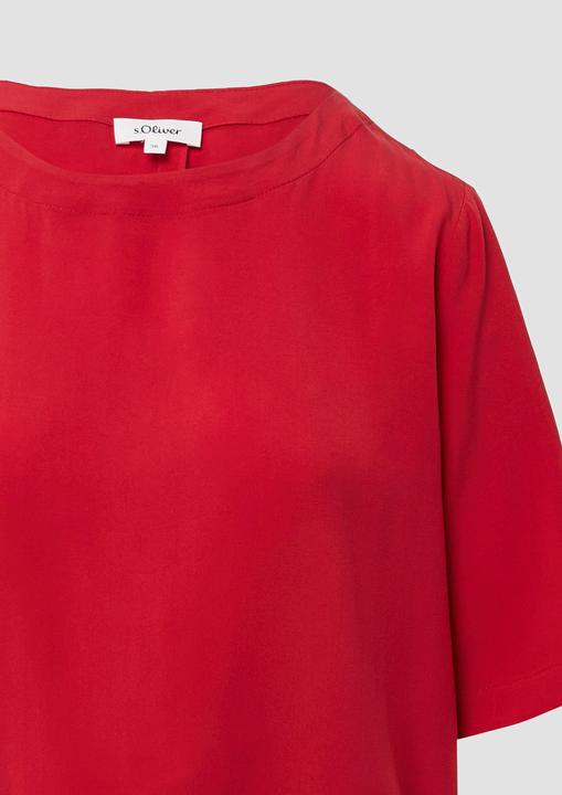 Produktbild S.Oliver Bluse Gemusterte Shirt-Bluse mit verstellbarem Saum (48)