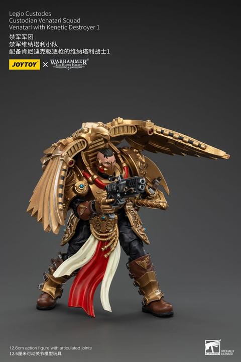 Actual product image Joy Toy Warhammer The Horus Heresy Action Figure 1/18 Legio Custodes Custodian Venatari Squad Venatari with