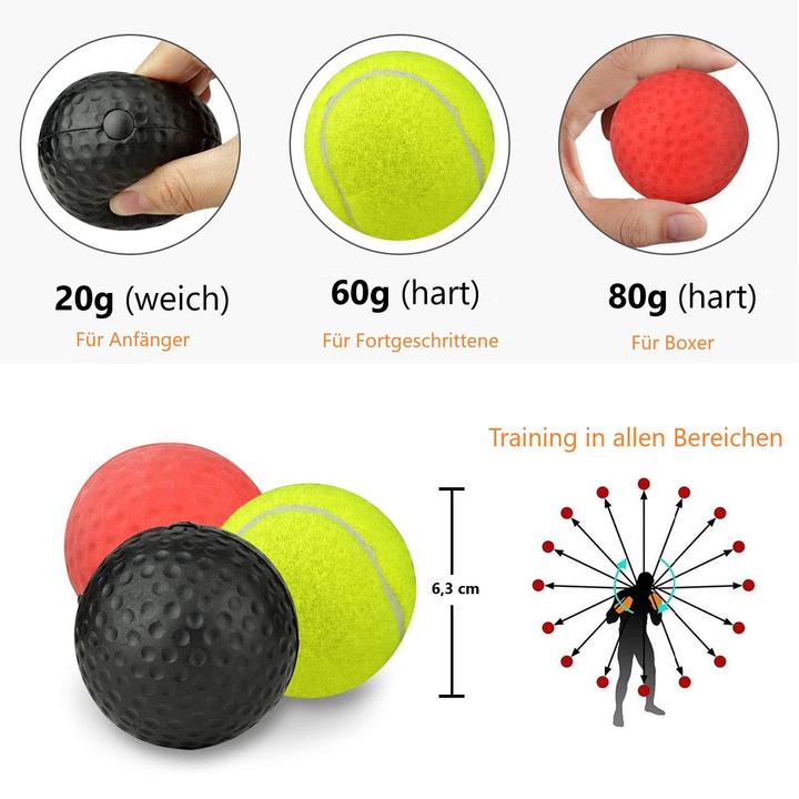 Actual product image Spartanhub Boxing reflex ball set