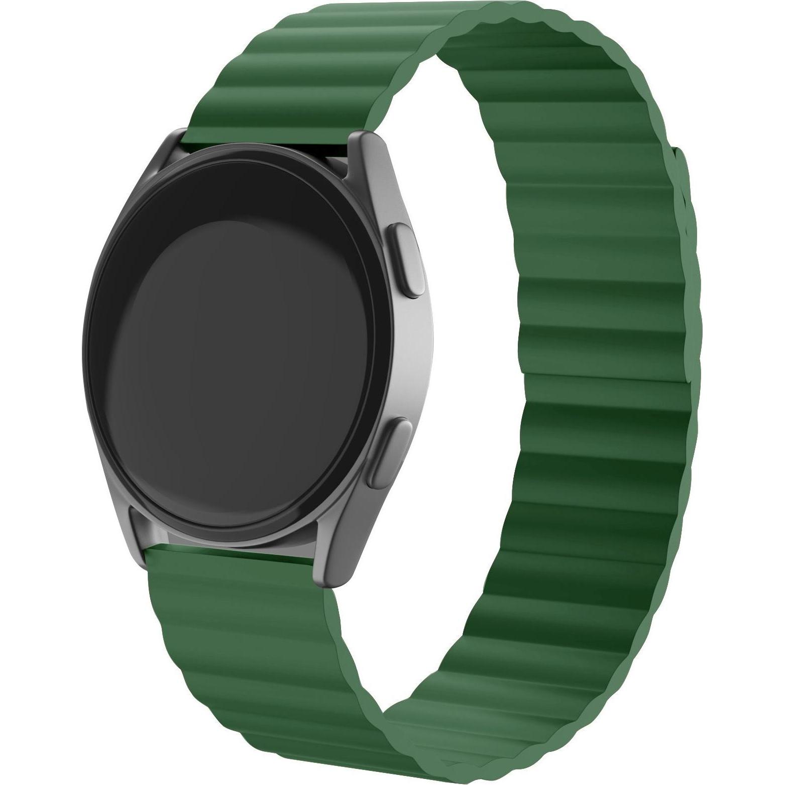 Strap-it Silikonarmband (22 mm, Silikon), Uhrenarmband, Grün