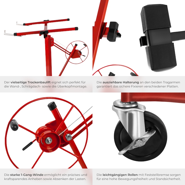 Actual product image tectake Plate lifter (68 kg)