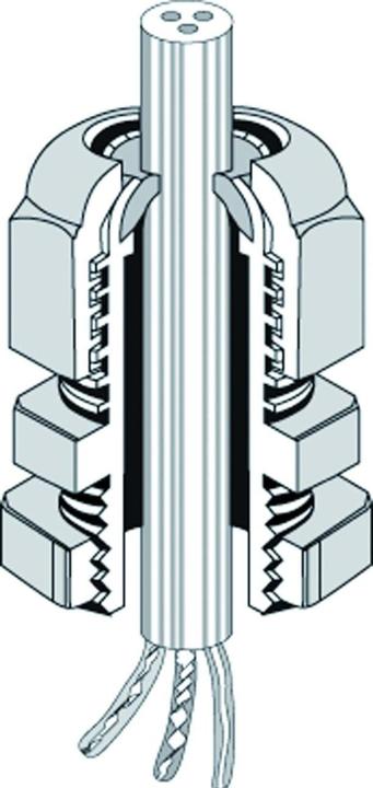 Actual product image Hensel Polyamide cable rail