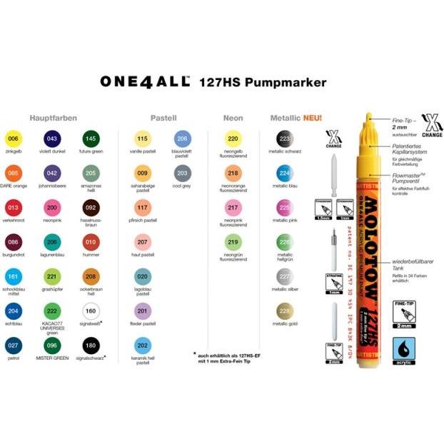 Thumbnail - Molotow, Marker, Filzstift One4all 127HS signal white 160 (Signalweiss, 2 mm, 1 x)