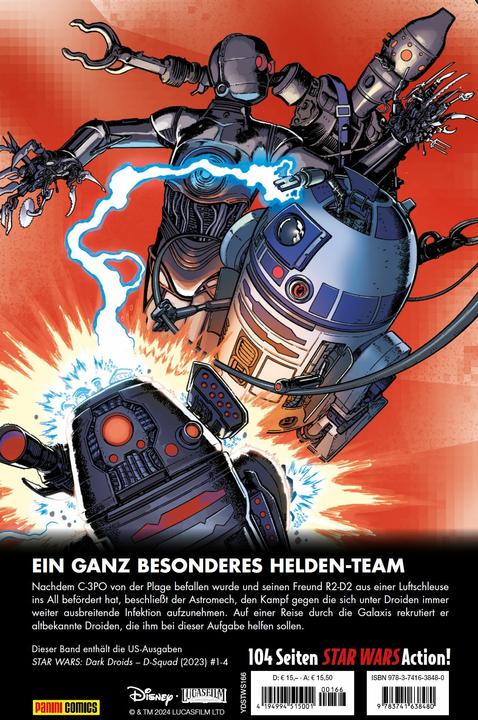 Produktbild Panini Star Wars Comics: Dunkle Droiden - D-Squad (Deutsch, Marc Guggenheim, David Messina, Matthias Wieland, 2024)