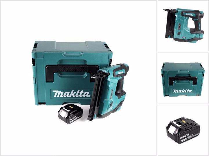 Produktbild Makita DBN 500 G1J Akku Stauchkopfnagler 15-50 mm 90° 18 V mit 1x 6,0 Ah Akku im MakPac - ohne Ladeg