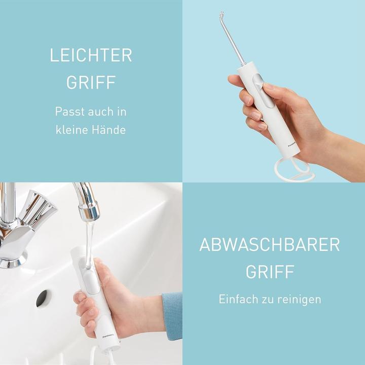 Actual product image Panasonic Ultrasonic Family Water Flosser with Child Mode, 10 Pressure Settings, IPX7, 5 Nozzles