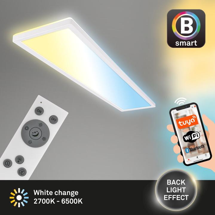 Produktbild Briloner TAVA B smart WiFi +Bluetooth ultra flat CCT LED Panel (4800 lm)