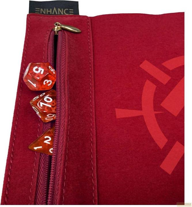 Image du produit Enhance Tabletop Roll on a Scroll Würfeltasche mit Würfel Rot