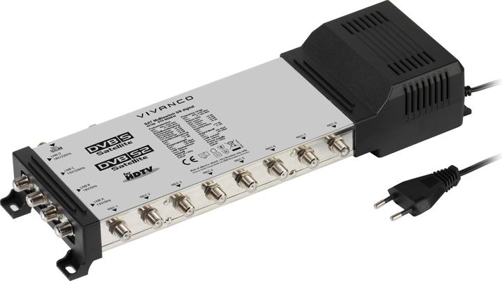 Image du produit Vivanco Commutateur multiple SAT 5/8 numérique (Multi commutateur)
