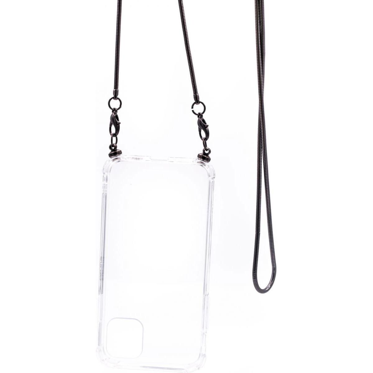 Evelatus iPhone 11 Pro Max Silicone TPU Transparent with Necklace Strap (Apple iPhone 11 Pro Max) (EI11PMSTTWNSSG)