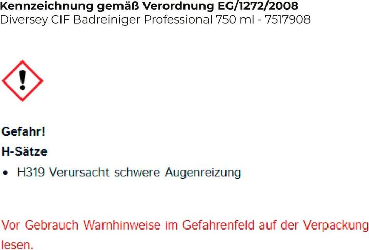 Actual product image Cif Professional