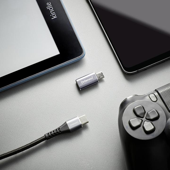 Image du produit Intenso 3-pack USB Adapter USB-C -> USB-Micro C480M Aluminiu (USB 2.0)