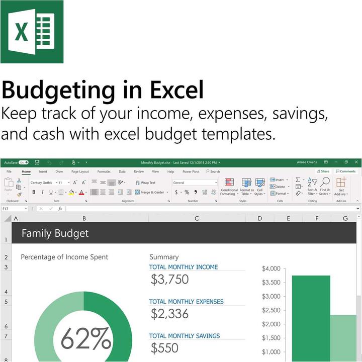Produktbild Microsoft Office 365 Personal (1 User, 12 Monate)