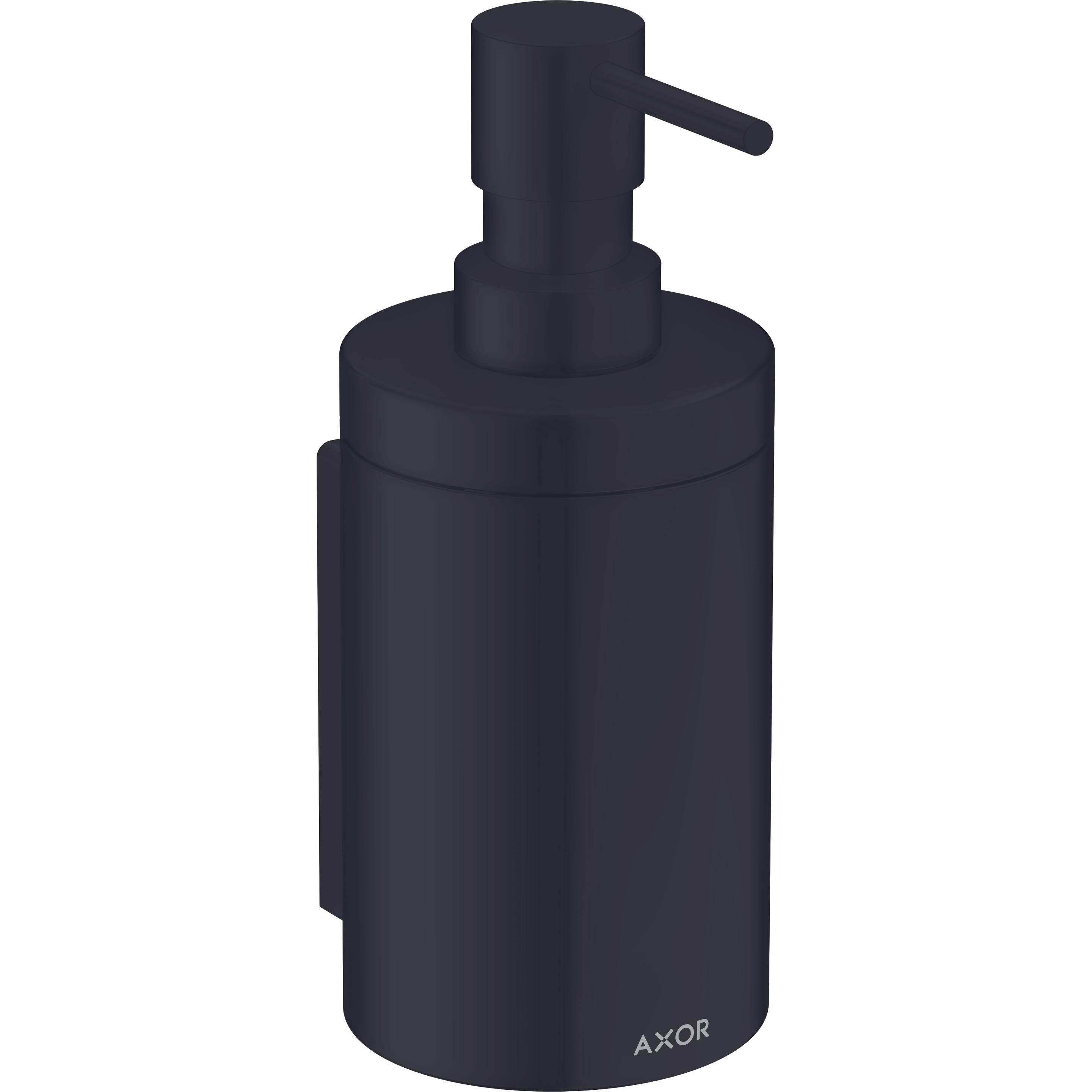 hansgrohe, Seifenspender + Seifenschale, Lotionspender AXOR Universal Circular mattschwarz
