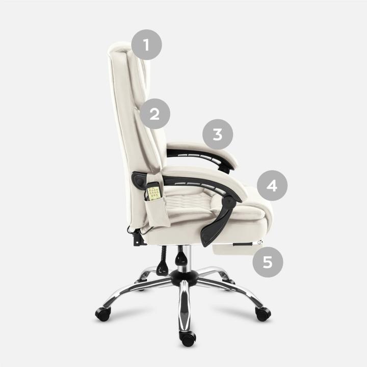 Produktbild Mark Adler Fotel obrotowy Boss 6.0 Beige (47 - 55 cm)