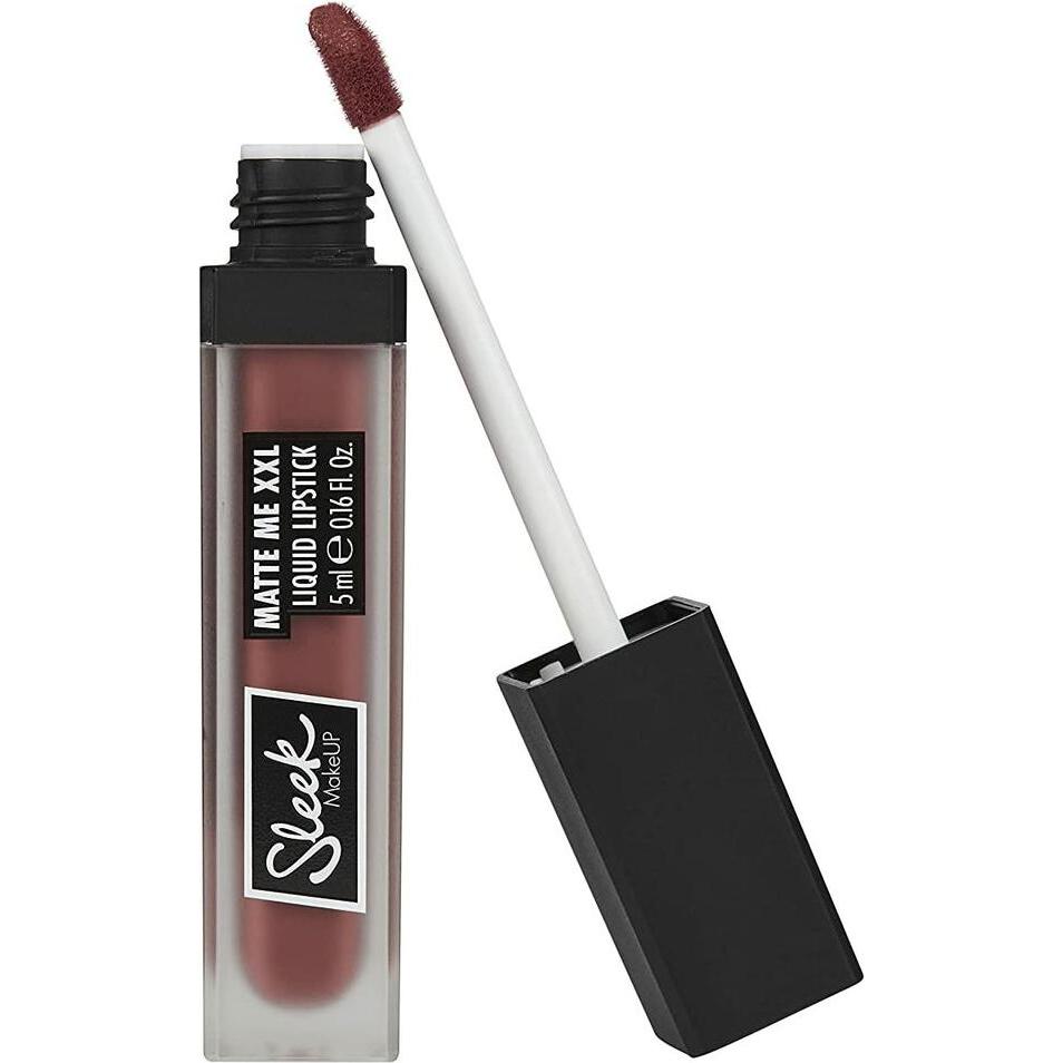 Sleek MakeUP, Lippenstift + Lipgloss, MATTE ME XXL liquid lipstick #mauvin? on up? 5 ml (Mauvin’ On Up)