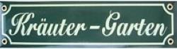 Produktbild Münder Kräutergarten Email-Mini-Strassenschild 30 x 8 cm