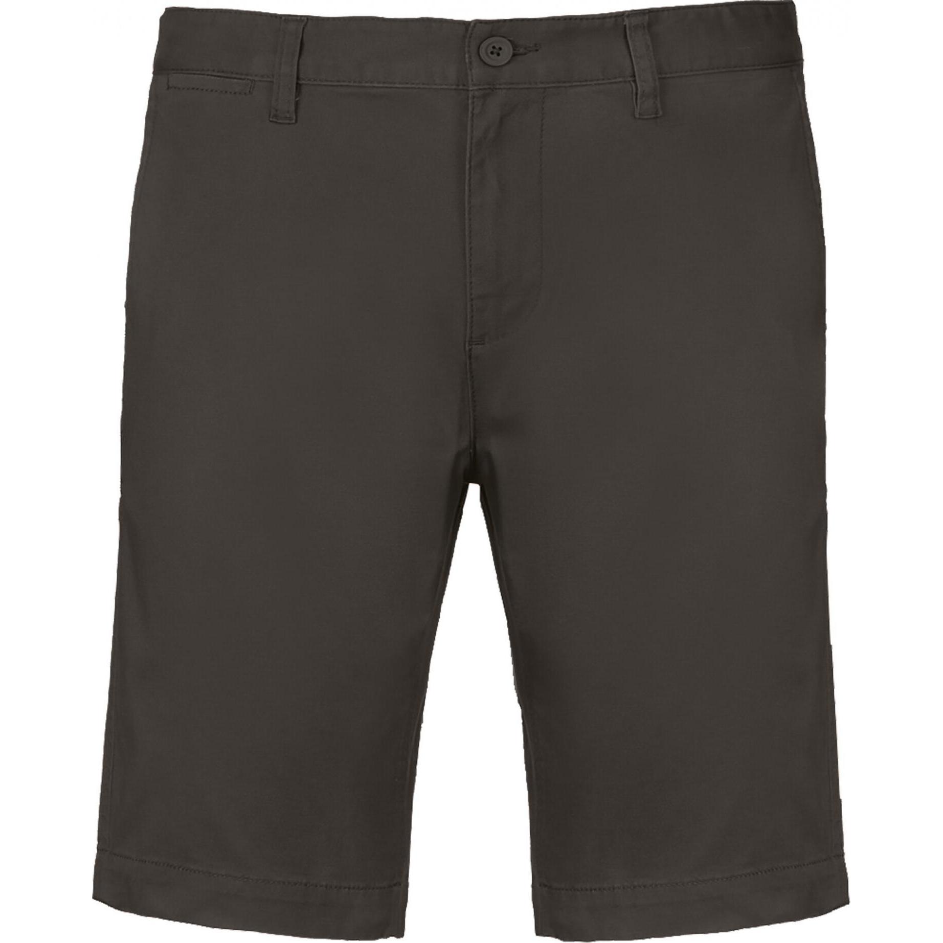 Kariban, Herren, Shorts, Chino Shorts, Grau, (46)