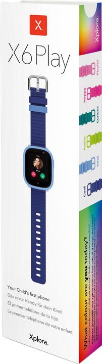 Produktbild Xplora X6 Play - Blau (Europe Free Sim) inkl. Straps and Frames (42.40 mm, 4G)